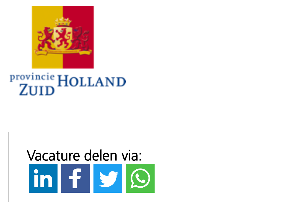 1 jaar bij de provincie Zuid-Holland – Projectleider Aanbesteding Jobmarketing